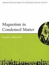 book Magnetism in condensed matter