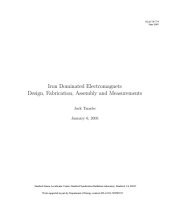 book Iron Dominated Electromagnets : Design, Fabrication, Assembly and Measurements