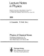 book Physics of classical novae : proceedings of Colloquium no. 122 of the International Astronomical Union held in Madrid, Spain, on 27-30 June 1989