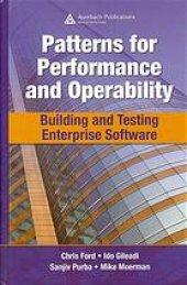 book Patterns for performance and operability : building and testing enterprise software