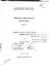 book Observation of the GT-5 rocket-body reentry - preliminary analysis