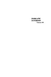 book Inorganic syntheses. / Volume 12