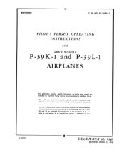 book Pilot's flight operating instructions; flight operations, Army model P-47 airplane