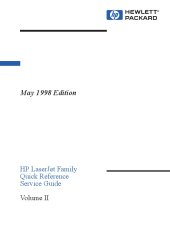 book HP laserJet family quick reference service guide  Vol 2