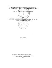 book Magnetic phenomena : an elementary treatise