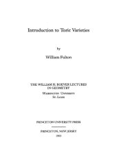 book Introduction to toric varieties