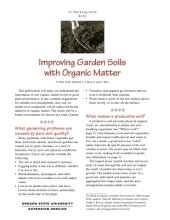 book Improving garden soils with organic matter