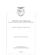 book Thunder and lightning : Desert Storm and the airpower debates