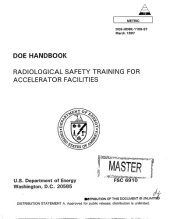 book Radiological safety training for accelerator facilities : DOE handbook