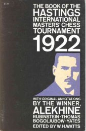 book The Book of the Hastings International Masters' Chess Tournament 1922