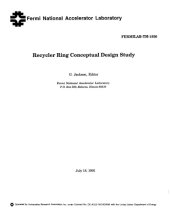 book Recycler ring conceptual design study