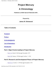 book Project Mercury; a chronology