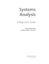 book Systems analysis : a beginner's guide