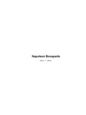 book The history of Napoleon Bonaparte