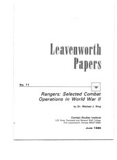 book Rangers : selected combat operations in World War II