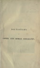 book Dictionary of Greek and Roman geography