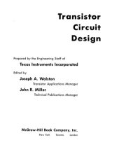 book Transistor circuit design