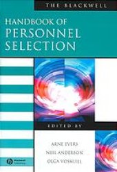 book The Blackwell handbook of personnel selection