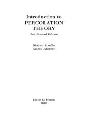 book Introduction to percolation theory