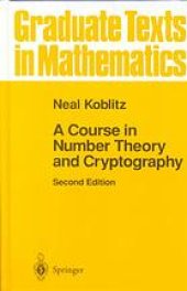 book A course in number theory and cryptography