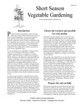 book Short season vegetable garden