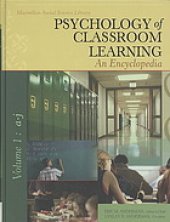 book Psychology of classroom learning : an encyclopedia