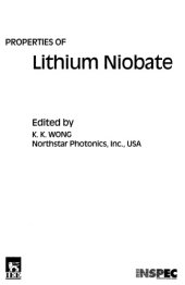 book Properties of lithium niobate