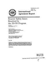 book Reactor safety issues resolved by the 2D/3D program