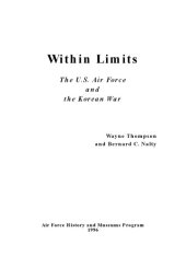 book Within limits : the U.S. Air Force and the Korean War