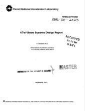 book KTeV beam systems design report