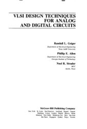 book VLSI design techniques for analog and digital circuits