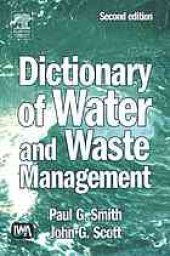 book Dictionary of water and waste management