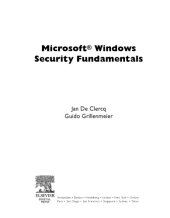 book Microsoft windows security fundamentals