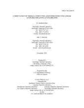 book Computation of Normal Conducting and Superconducting Linear Accelerator (LINAC) Availabilities