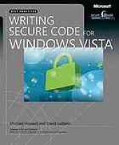 book Writing secure code for Windows Vista