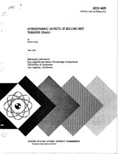 book Hydrodynamic aspects of boiling heat transfer