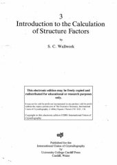 book Introduction to the calculation of structure factors