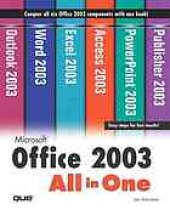 book Microsoft Office 2003 all-in-one