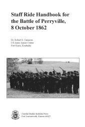 book Staff ride handbook for the Battle of Perryville, 8 October 1862