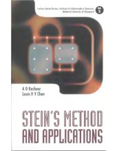 book Stein's method and applications