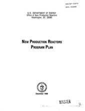 book New production reactors program plan