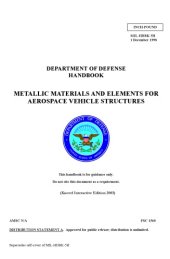 book Metallic materials and elements for aerospace vehicle structures