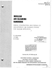 book Nuclear air cleaning handbook : design, construction, and testing of high-efficiency air cleaning systems for nuclear application