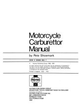 book Motorcycle carburettor manual