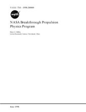 book NASA Breakthrough Propulsion Physics Program