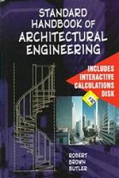 book Standard handbook of architectural engineering : a practical manual for architects, engineers, contractors & related professions & occupations