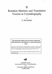 book Rotation matrices and translation vectors in crystallography