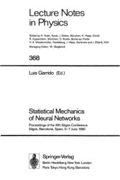 book Statistical mechanics of neural networks