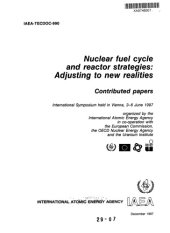 book Nuclear fuel cycle and reactor strategies : adjusting to new realities