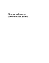 book Planning and analysis of observational studies